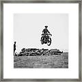 Ta Stunts Framed Print