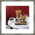 Table Laden With Christmas Cookies Framed Print