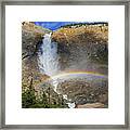 Takakkaw Falls Rainbow Yoho National Park Banff British Columbia Canada Bright Framed Print