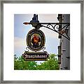 Tavern Beer Sign - Hamburg Framed Print