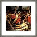 Telemachus Killing The Suitors Framed Print