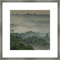 Temple In The Mist Framed Print