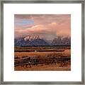 Teton Morning Framed Print