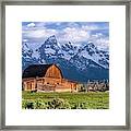 Tetons In The Backyard Framed Print