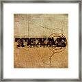 Texas Lone Star Framed Print