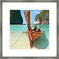 Thailand Beach - Phang Nga, Maya Bay Framed Print
