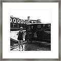Thames Paddler Framed Print