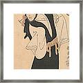 The Actor Nakamura Utaemon I As A Monk Under A Willow Tree Framed Print