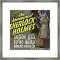The Adventures Of Sherlock Holmes -1939-. Framed Print