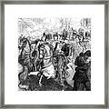 The Attempt To Assassinate King Louis Framed Print