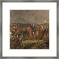 The Battle Of Waterloo. Framed Print