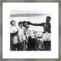 The Beatles And Muhammad Ali In 1964 Framed Print