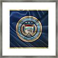 The Bureau Of Alcohol, Tobacco, Firearms And Explosives -  A T  F  Seal Over Flag Framed Print