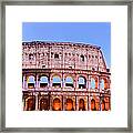 The Colosseum In Rome Italy Framed Print