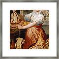 The Cook Christ In The House Of Martha Framed Print