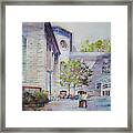 The Courtyard At Mass General Hospital Framed Print