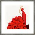 The Dancer Flamenco Framed Print