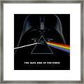 The Dark Side Of The Force Text Framed Print