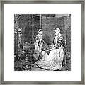 The Diligent Mother, 1740, 1885 Framed Print