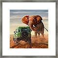 Larger Than Life - The Encounter Framed Print