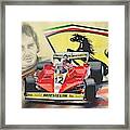 The Ferrari Legends - Gilles Villeneuve Framed Print