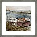 Fisherman's Shed At The World's End Framed Print