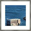 The Fort Alone In The Deepest Blue Framed Print