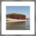 The Fort At Ships Island Framed Print