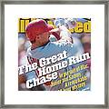 The Great Home Run Chase In Pursuit Of Mac, Junior And Sammy Sports Illustrated Cover Framed Print