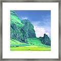 The Hills Of Vik Framed Print