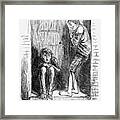 The Homeless Poor, 1859 Framed Print