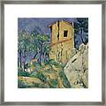 The House With The Cracked Walls Framed Print