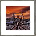 The Karasjok Bridge At Noon Framed Print