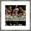 The Last Supper, 1542 By Jacopo Bassano Framed Print
