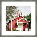 The Little Red Church 0893 Framed Print