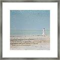 The Lord Keep You Sand Framed Print
