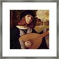 The Lute Player Framed Print