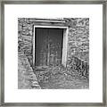 The Mill Door - Waterloo Village Framed Print