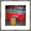 The Old Days Of Coca Cola Framed Print