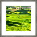 The Palouse Rolling Hills Framed Print