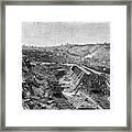 The Panama Canal Under Construction Framed Print