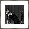The Rat Pack Perform With Carson Framed Print