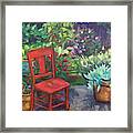The Red Chair Framed Print