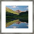 The Rockies From Paradise Pond Framed Print
