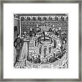 The Round Table Of King Artus Framed Print