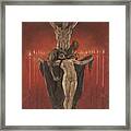The Satanists Calvary. Artist Rops Framed Print