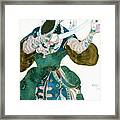 The Shah Of Persia, Costume Design Framed Print