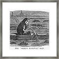The Silent Highway - Man, 1858 Framed Print