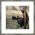 The Stilt Fisherman. Framed Print