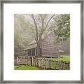 The Tipton Place On A Foggy Morning Framed Print
